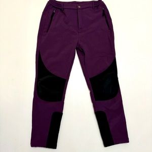 OutdoorSports Snow Ski Outdoor Pants Fleece Lined Purple Size XLarge